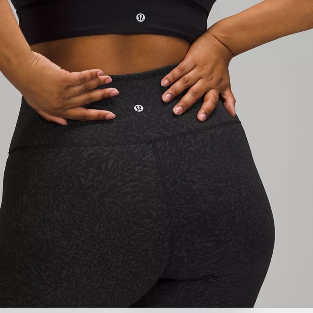 NWT lululemon wunder Train HR Tight 25”LW5DLTS CPUB Black Size 18